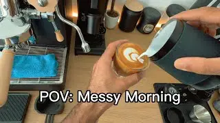 POV: messy morning&hellip; Not Every Shot Goes Smooth | Cortado & Flat White with Lelit Mara X