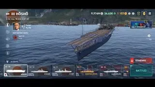 IJN Hosho gameplay | wows legends PVP (mobile) | 31K TOTAL DAMAGE