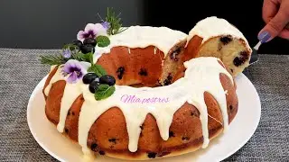 PAN DE YOGURT Y ARÁNDANOS/ SIN BATIDORA mia postres