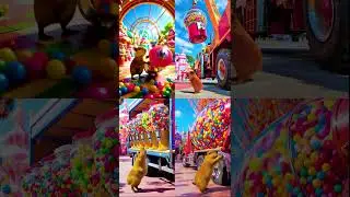 🤯 One Capybara, Four Candy Disasters | Gumball Chaos Compilation in Chewtopia 🍬🚨