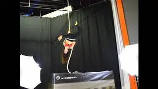Landematte Aerial Silks Training mit Fallschutzmatte - Landematte