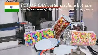 India food pet jars cans canned bottle mouth neck cutting machine for food pet jars cans maker