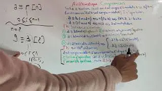 Arithmétique partie 6 : congruence,classe d'équivalence,l'ensemble quotient z/nz