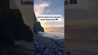 The deadliest black sand beach in Iceland 🇮🇸 near the town of Vik is Reynisfjara Beach 💀