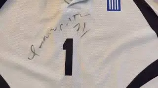 Nikopolidis Trikot mit Autogramm vorne 2004 - Apostolos Rotsias