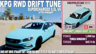 Настройка для дрифта FH5 RWD на Volvo V60 Polestar 2015 года - стандартный состав резины.