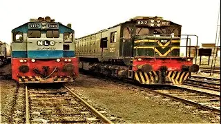 Pakistan Train Race || Parallel Trains Action Compilation