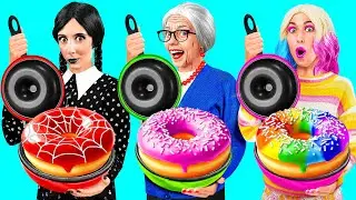 Wednesday vs Grandma Cooking Challenge | Kitchen Battle with Secret Gadgets by Fun Teen