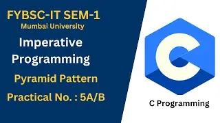 C Programming Tutorial: Display Pyramid Pattern in C | Imperative Programming 5A (Code Mavericks)