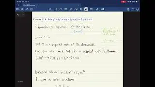 Differential Equations: Second-Order ODEs and Characteristic Equations