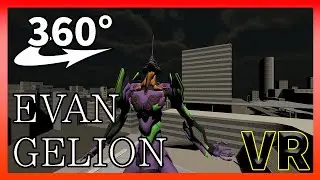 【VR動画】BGM付きエヴァンゲリオン初号機を眺める【360&deg;動画】