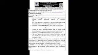 Norcet 8 notification 2025#aiims #nursingofficer #norcet