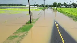 Roads closed, flooded after heavy rainfall in South Jersey
