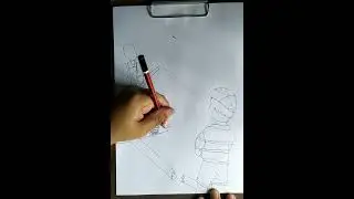 Drawing of Squid game 3 dolls jump rope don't look at doll face #shortvideo #drawing #squidgame3