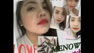 Menow Kissproof Lipstick Swatches || Chel Javier