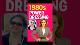 1980s Power Dressing 👩&zwj;💼 Bold Shoulders, Suits & Glam | Fashion History Shorts&rdquo;#fashion #style