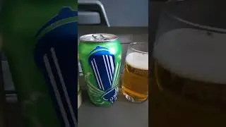 Complimentary Beer with Glassware on Porter Inaugural Flight