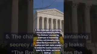 The Brethren: Inside the Supreme Court Take away #5 #ussupremecourt #justice #roevwade #nixon