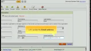 GoDaddy.com Updating domain contact information by Host4Go Tutorials