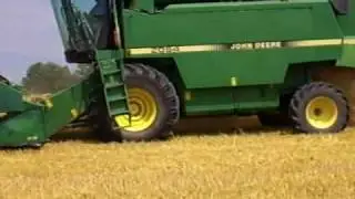 Árpa aratás Sióagárdon Barley harvest Sióagárd