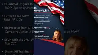 Live Virtual GovCon Training | July 7&ndash;10