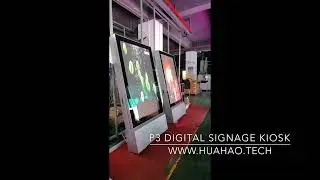 Freestanding Digital Kiosk, P3 outdoor LED Display, High brightness, Secure, Waterproof, 960x1920mm