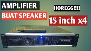 POWER AMPLIFIER BUAT SPEAKER 15 INCHI X 4 || MEGAVOX MA4004 #horeg 