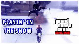 Playin’ In The Snow - GTA Online Festive Surprise 2023 - Snowing In Los Santos