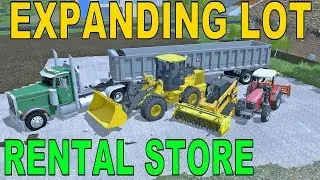 Farming Simulator 17 | Расширяющийся участок | Пункт проката | Мини-погрузчик Cat | Компактный трактор