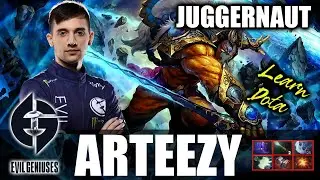 Arteezy - Juggernaut Carry Safelane - 7.28 - The Best Carry Guide - Dota 2 Pro Games - Full Gameplay