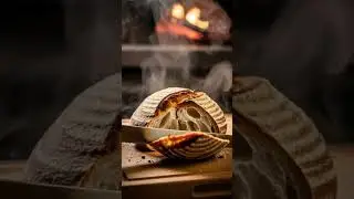 Cutting a hot puffed bread by a knife  #asmr #ai #funny #aiart #sound #food #asmrvideos