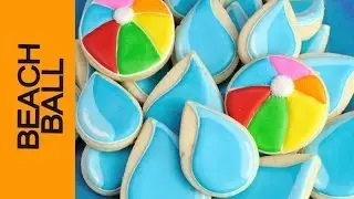 BEACH BALL COOKIES FOR POOL PARTY, HANIELA'S