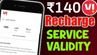 Vi ₹140 Recharge Plan Service Validity Milega Ya Nhi ? Vodafone Idea Plan ₹140 Service Validity