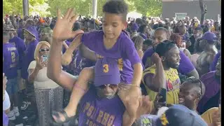 Me & My Grandson Strolling With The Ques