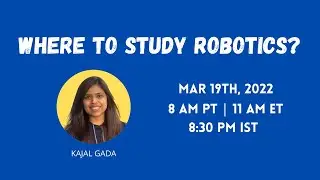 How to choose a university for Masters in Robotics?
