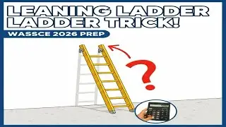 Leaning Ladder Trigonometry Word Problem | WASSCE 2026 Prep