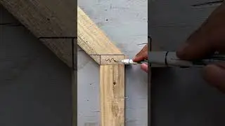 How to measure wood corner joint #working #works #diy #diywoodworking #traditionaljoinery #wooding