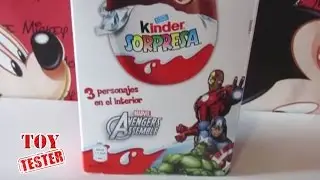 Huevo Kinder Sorpresa Los Vengadores de Marvel Unidos por Toy Tester