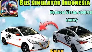 Hyundai Verna SX mod for Bus Simulator Indonesia | BUSSID | Android game | Indian cars driving game 