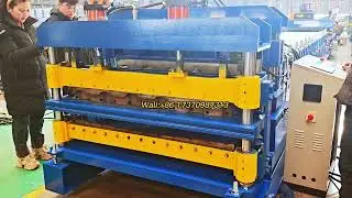 Metal Step Tile and T10 T8Trapezoidal Roofing Double Sheet Machine