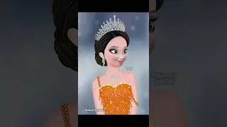 Anna glowup as a beauty queen #annafrozen #beautyqueen #glowup #transformation #dressup #art #disney