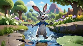 Ricky Rabbit Hops to School | Fun Back to School Song for Kids | Nursery Rhymes and Learning