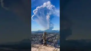 volcano outbreak in chile beautiful volcano #volcano #volcanoes #chile #beautifulvideo #world