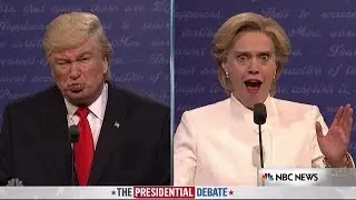 SNL проводит третьи президентские дебаты в эпической вводной сценке