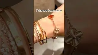 VCA ROSE GOLD GUILLOCHE AND CARNELIAN 5 MOTIF BRACELET w price | Van cleef arpels #vancleefarpels