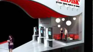 Barzilai Design presents SanDisk booth at Cartes, Paris