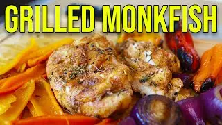 Grilled Monkfish with Peppers & Onion - Middle Eastern Flavors (Day 5)