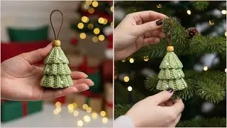 Crochet Christmas Tree Ornament Tutorial | Easy 3-Tier Holiday Decoration