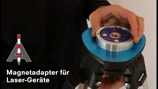 Magnetplatte f&uuml;r Laser zum einfachen Einklipsen am Stativ