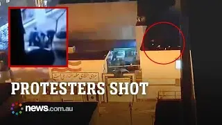 Iranian protesters shot at for six minutes straight